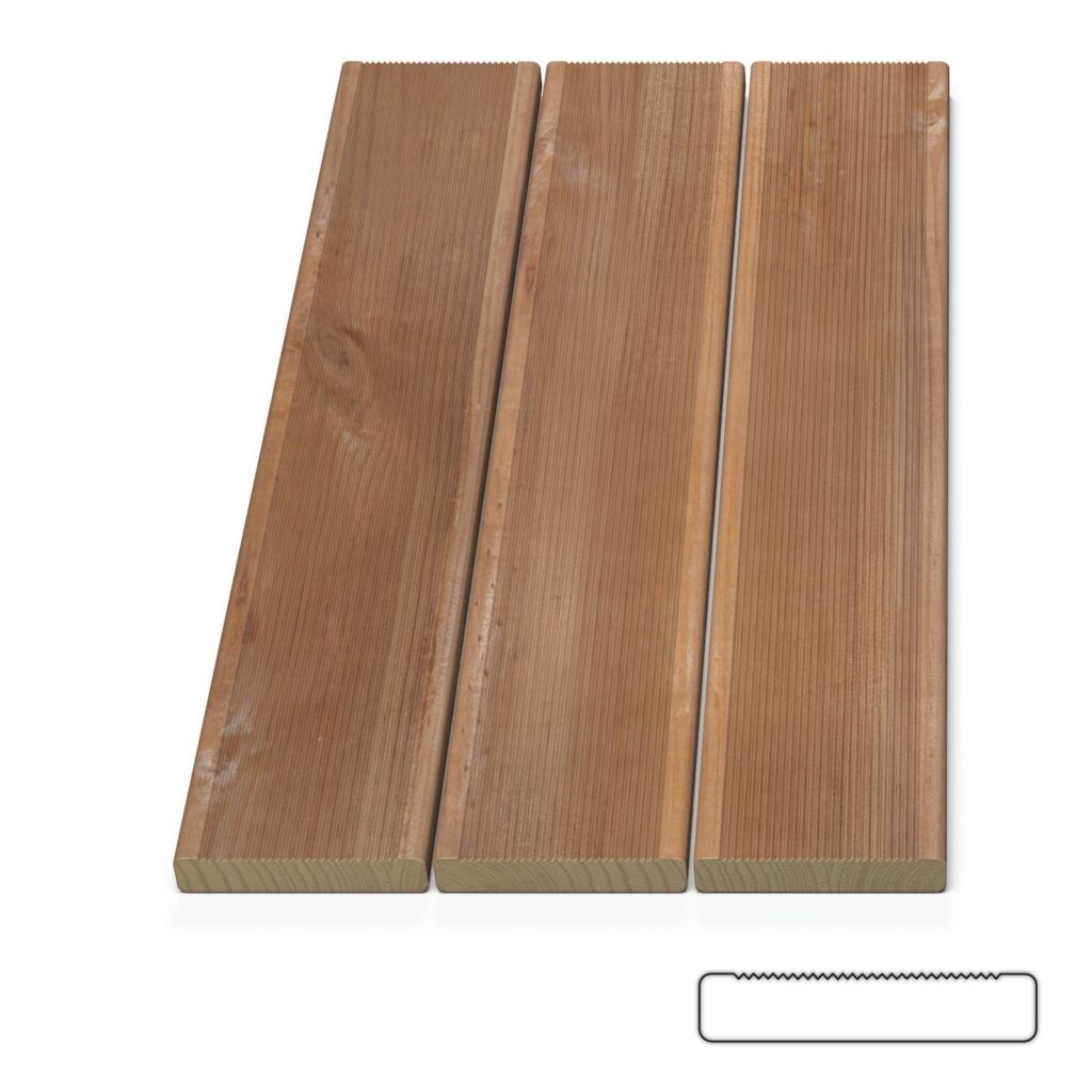 Impregnuotos pušies RIFLIUOTA TERASA*, 28x120mm, AB kat.