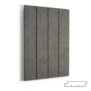 VERTIKALIOS (5mm tarpas)*, 18x95/120mm, šiurkštus pav., spalva RAL 7016