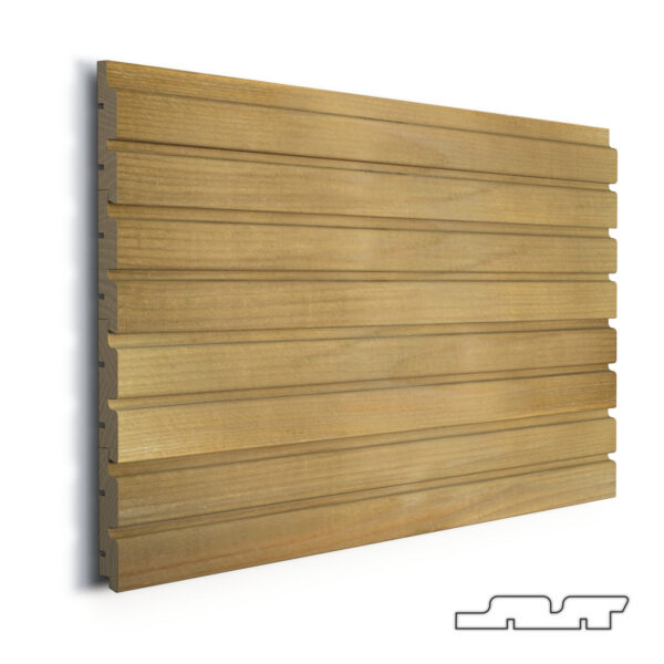 Lauko dailylentės BANGA 2, 28x145mm, dengtos FeSO₄ - nereikia perdažyti !