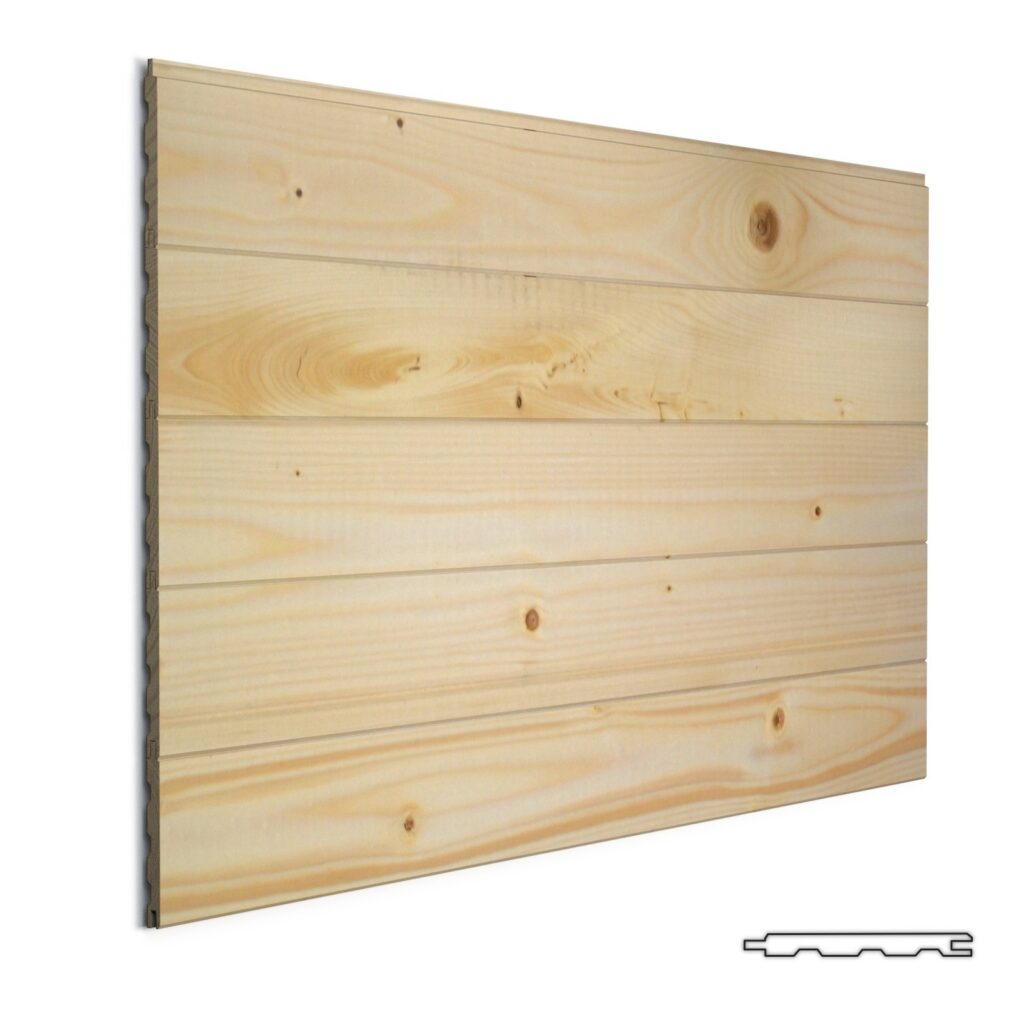 Vidaus dailylentė LYGIOS BE TARPO*, 12x120mm, eglė