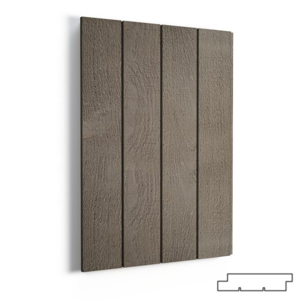 VERTIKALIOS (5mm tarpas)*, 18x95/120mm, šiurkštus pav., spalva TM1707x2
