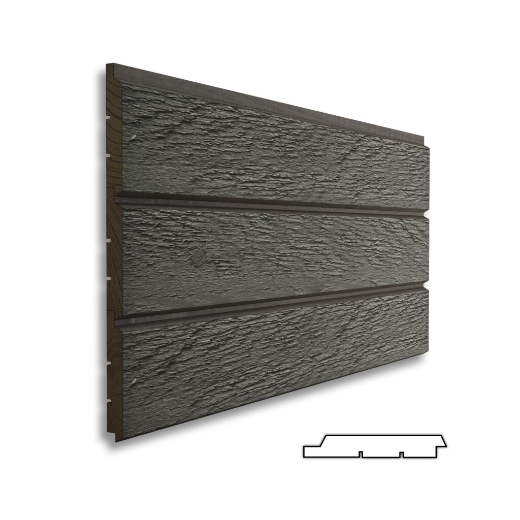 LYGIOS SU TARPU*, 18x121mm, šiurkštus pav., spalva RAL7016